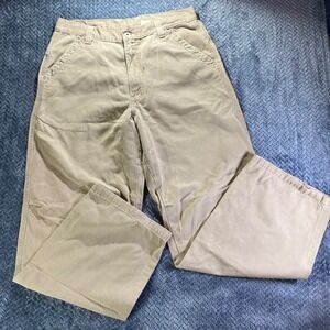 Levi's Dry Goods Men's Khaki Carpenter Pants Size 36x32 Cotton Relaxed FitVTG‎